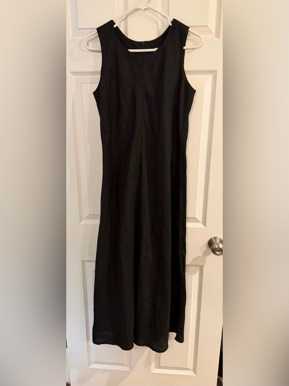 Talbots Women’s Black Linen Maxi Dress size 12